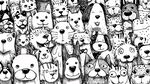 可爱猫狗大集合插画