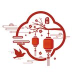 中国风中式传统灯笼古风边框