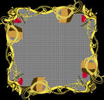 金色华丽边框装饰图案