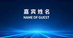 嘉宾姓名展示背景图