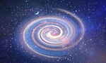 蓝色漩涡星空