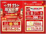 双11 双十一黄金珠宝单页
