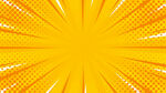 放射状黄色光芒背景图