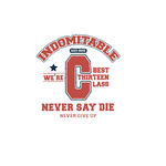 从不认输 班服班级号设计