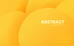 黄色抽象几何矢量背景图案