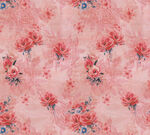 粉色花卉图案布料