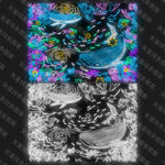 矢量海洋霓虹灯灯饰画