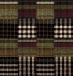 复古格子图案织物纹理