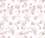 粉色樱花花卉无缝图案