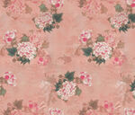 粉色花卉图案布料纹理