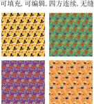 万圣节图案贴纸  趣味卡通图案