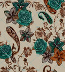 复古花卉图案背景设计