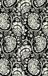 黑白花卉无缝图案纹理