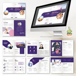 高档房地产企业画册手册ID模板