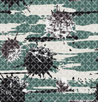 绿白泼墨几何图案纹理