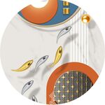 中式装饰画中的灵动游鱼