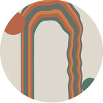 抽象几何拱形图案设计