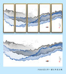 新中式水墨山水装饰画