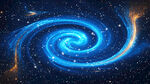 虚浩瀚宇宙星空旋涡