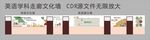英语学科走廊文化墙