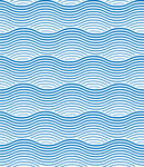 蓝色波浪纹无缝图案背景