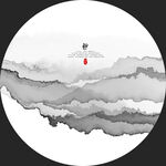 新中式抽象水墨山水圆形装饰画