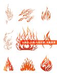 多样火焰图案设计素材