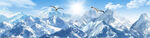 雪山背景墙