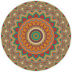 圆形精美地毯花纹