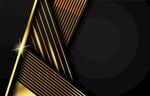 黑金几何线条炫酷背景图