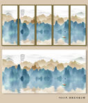 新中式山水装饰画