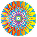 绚丽多彩圆形几何图案