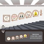 中医院楼梯间楼道文化墙