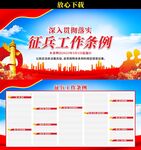 征兵工作条例展板