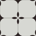 黑白几何花纹瓷砖图案