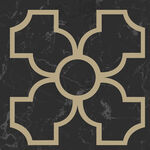 黑金几何花纹花砖背景