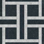 几何黑白拼花瓷砖图案