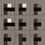 几何图案构成的抽象图像