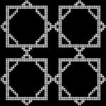 黑白几何方形图案设计