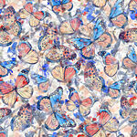 多彩蝴蝶图案背景