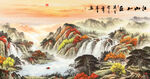 大厅山水画