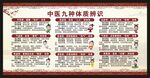 中医九种体质辨识宣传栏