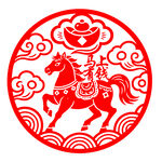 马上有钱剪纸窗花