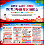 2025年世界艾滋病日宣传展板