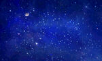蓝色星空天花软膜背景