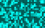 蓝绿色像素马赛克背景