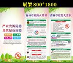 森林草原防灭火展架