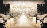 梦幻唯美香槟色系婚礼场景