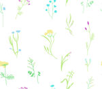 清新小碎花手绘花卉植物图案