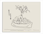 小盆景速写魏会超原创